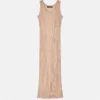 Robe longue sans manches en maille côtelée Vanisé Robe longue sans manches en maille côtelée Vanisé