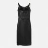 Robe midi corset en cuir