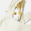 Robe midi droite torsadée avec épingle de sûreté