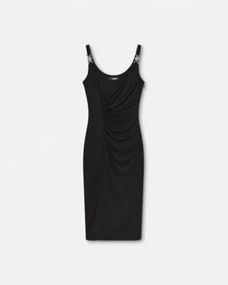 Robe midi en jersey crêpe stretch