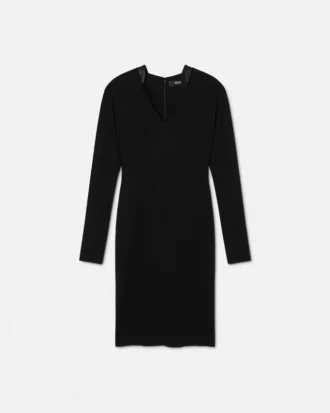 Robe midi en jersey crêpe stretch