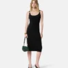 Robe midi en jersey crêpe stretch Robe midi en jersey crêpe stretch