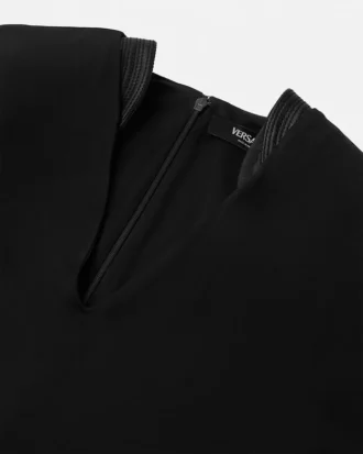 Robe midi en jersey crêpe stretch