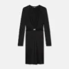 Robe midi en jersey de viscose