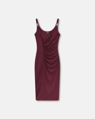 Robe midi en jersey de viscose