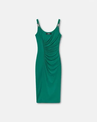 Robe midi en jersey de viscose