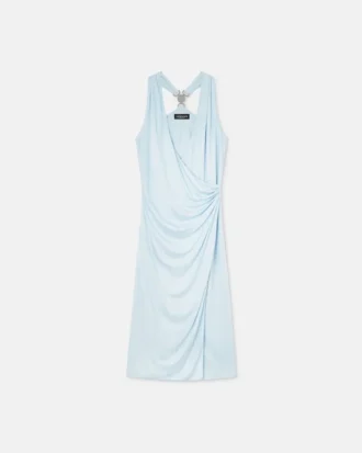 Robe midi en jersey de viscose