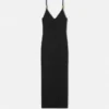 Robe midi en jersey de viscose