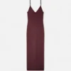 Robe midi en jersey de viscose