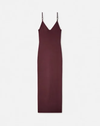 Robe midi en jersey de viscose