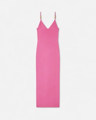 Robe midi en jersey de viscose