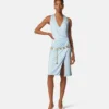 Robe midi en jersey de viscose
