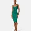 Robe midi en jersey de viscose
