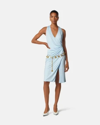 Robe midi en jersey de viscose