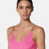 Robe midi en jersey de viscose