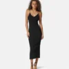 Robe midi en jersey de viscose
