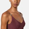 Robe midi en jersey de viscose