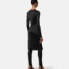 Robe midi en jersey de viscose