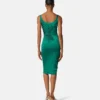 Robe midi en jersey de viscose