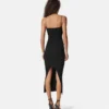 Robe midi en jersey de viscose