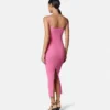 Robe midi en jersey de viscose