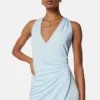 Robe midi en jersey de viscose