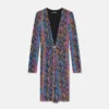 Robe midi en jersey de viscose imprimé Robe midi en jersey de viscose imprimé