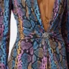 Robe midi en jersey de viscose imprimé Robe midi en jersey de viscose imprimé