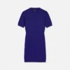 Robe midi en maille jacquard à motif V intégral Robe midi en maille jacquard à motif V intégral