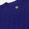 Robe midi en maille jacquard à motif V intégral Robe midi en maille jacquard à motif V intégral