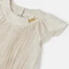 Robe plissée en twill imprimé pour enfant Robe plissée en twill imprimé pour enfant