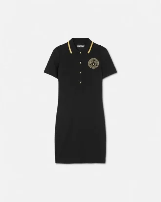 Robe polo midi V-Emblem