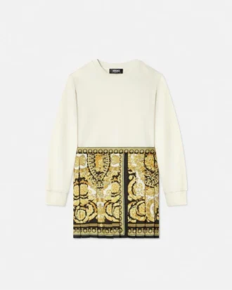 Robe sweat-shirt Barocco Foulard Kids
