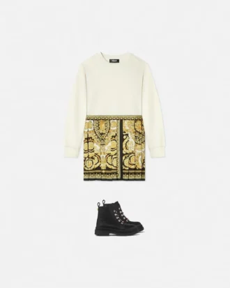 Robe sweat-shirt Barocco Foulard Kids