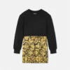 Robe sweat-shirt en jersey de coton imprimé pour enfant Robe sweat-shirt en jersey de coton imprimé pour enfant
