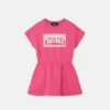 Robe sweat-shirt imprimée en jersey de coton pour enfant Robe sweat-shirt imprimée en jersey de coton pour enfant