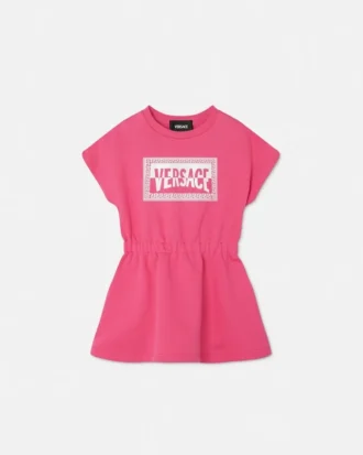 Robe sweat-shirt imprimée en jersey de coton pour enfant