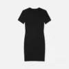 Robe t-shirt avec logo institutionnel en cristal Robe t-shirt avec logo institutionnel en cristal