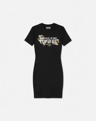 Robe t-shirt Barocco à contours en cristaux