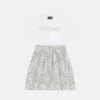 Robe t-shirt imprimée en coton pour enfants Robe t-shirt imprimée en coton pour enfants