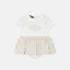 Robe t-shirt imprimée en coton pour enfants Robe t-shirt imprimée en coton pour enfants