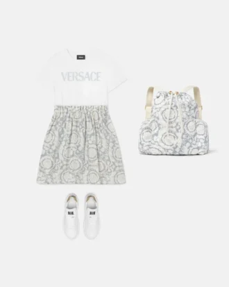 Robe t-shirt imprimée en coton pour enfants