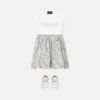 Robe t-shirt imprimée en coton pour enfants Robe t-shirt imprimée en coton pour enfants
