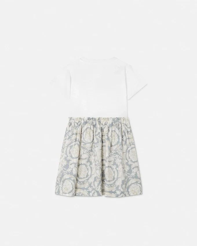 Robe t-shirt imprimée en coton pour enfants Robe t-shirt imprimée en coton pour enfants