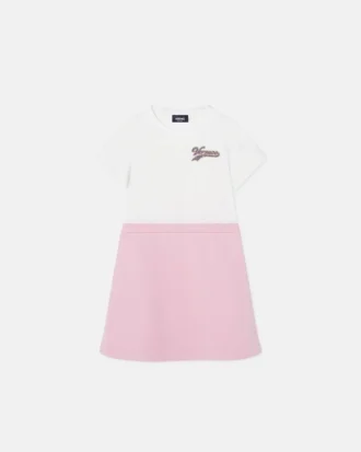Robe t-shirt imprimée en jersey de coton pour enfant