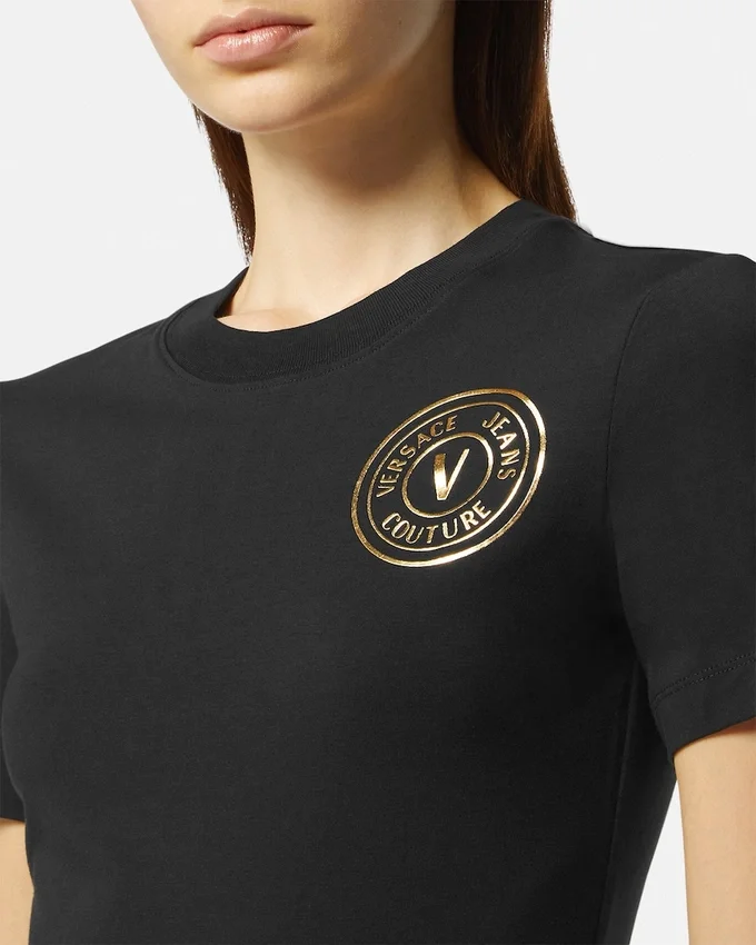 Robe t-shirt à logo V-Emblem Robe t-shirt à logo V-Emblem
