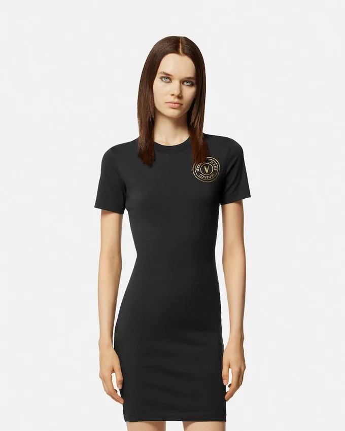 Robe t-shirt à logo V-Emblem Robe t-shirt à logo V-Emblem