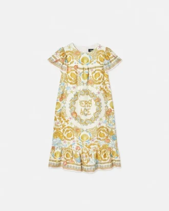 Robe à volants en soie Barocco Silk pour enfants