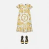 Robe à volants en soie Barocco Silk pour enfants Robe à volants en soie Barocco Silk pour enfants