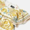 Robe à volants en soie Barocco Silk pour enfants Robe à volants en soie Barocco Silk pour enfants